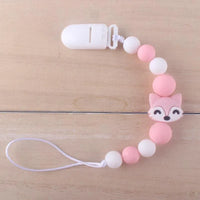 Handmade Animal Pendant Pacifier Clips Chain Nipple Holder for Infant Baby Pacifier - BIG FRENCHIES