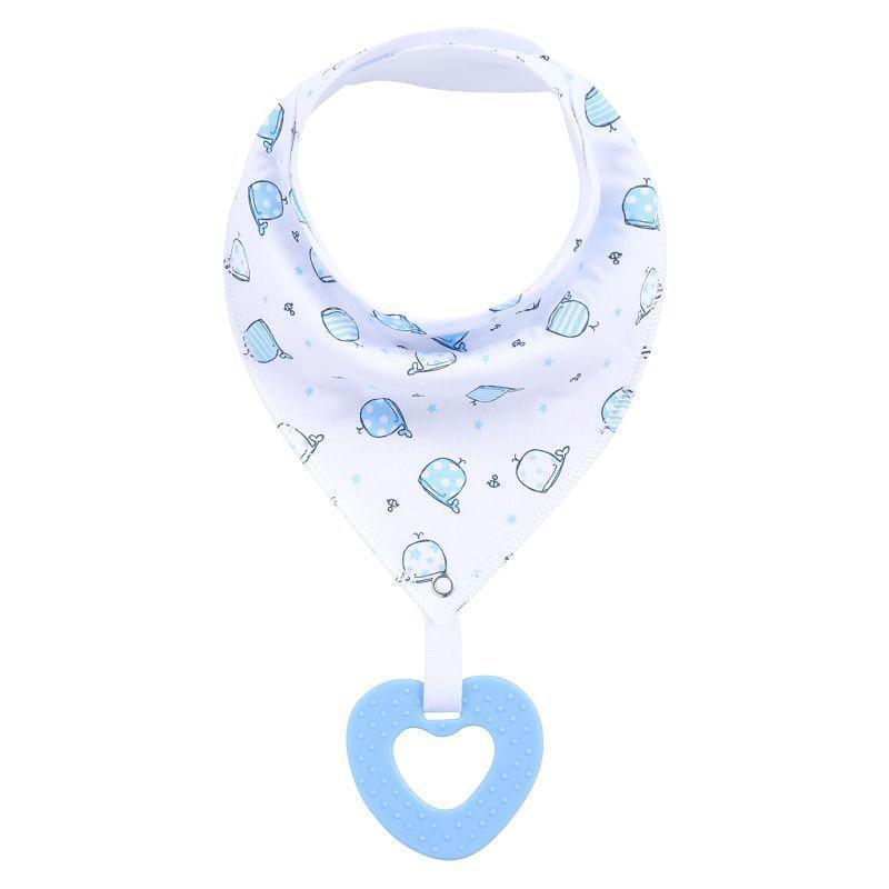 100% Organic Cotton Super Absorbent And Soft Unisex Baby Bandana Drool Bibs And Teething Toys For Newborn - BIG FRENCHIES