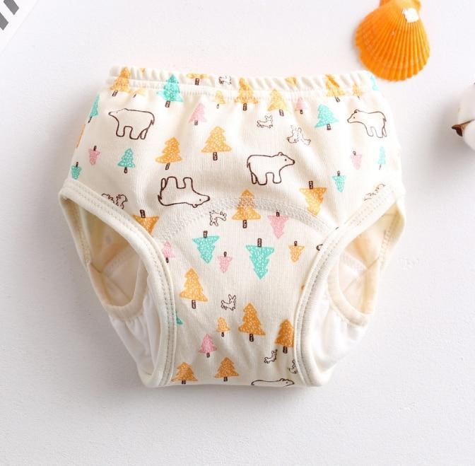 8-layer Pants Baby Diapers Reusable Training Pants Washable Cloth Diapers Waterproof Pants Nappies With Leak-proof Side - BIG FRENCHIES