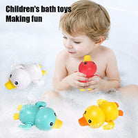 Bathroom Bath Shower Baby Clockwork Swimming Play Water Cute Little Yellow Duck Bathing Bathtub Toys For Kids - BIG FRENCHIES