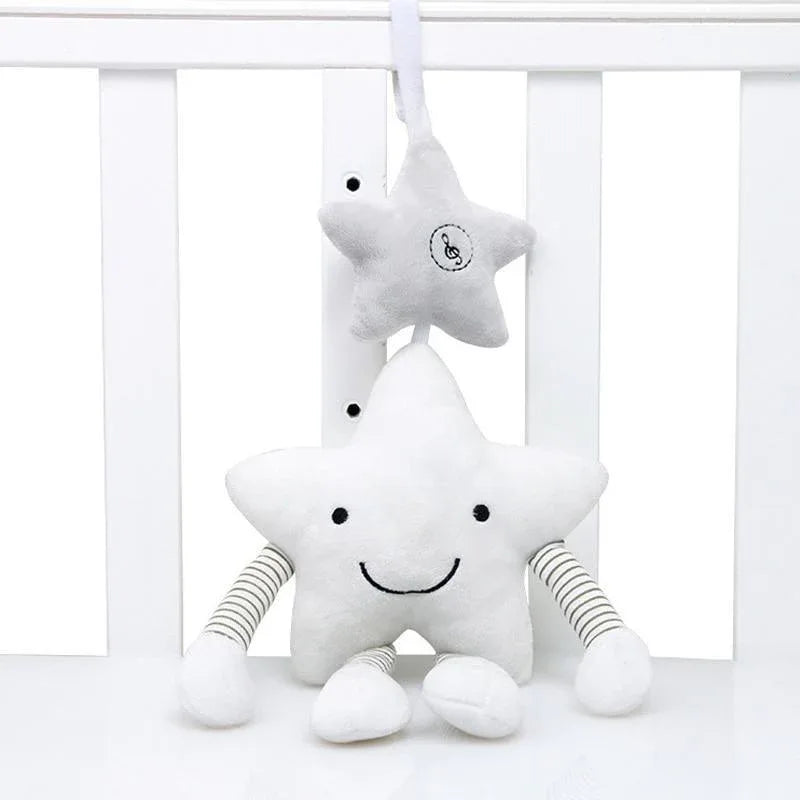 Modern Baby Development Giraffe Animal Hand Bells Rattles Handle Toys Stroller Hanging Teether Baby Toys For Kids - BIG FRENCHIES