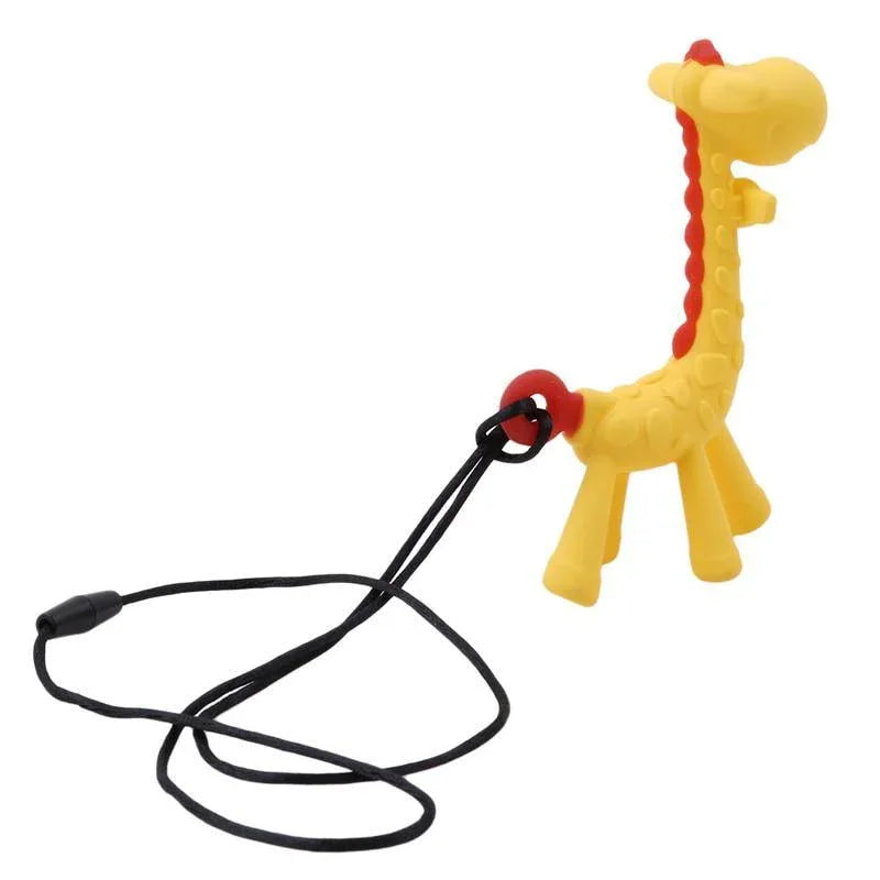 Unique Cute Cartoon Giraffe Shape Baby Teether Silicone Teething Toy New Hanging Toy For Baby Activity - BIG FRENCHIES