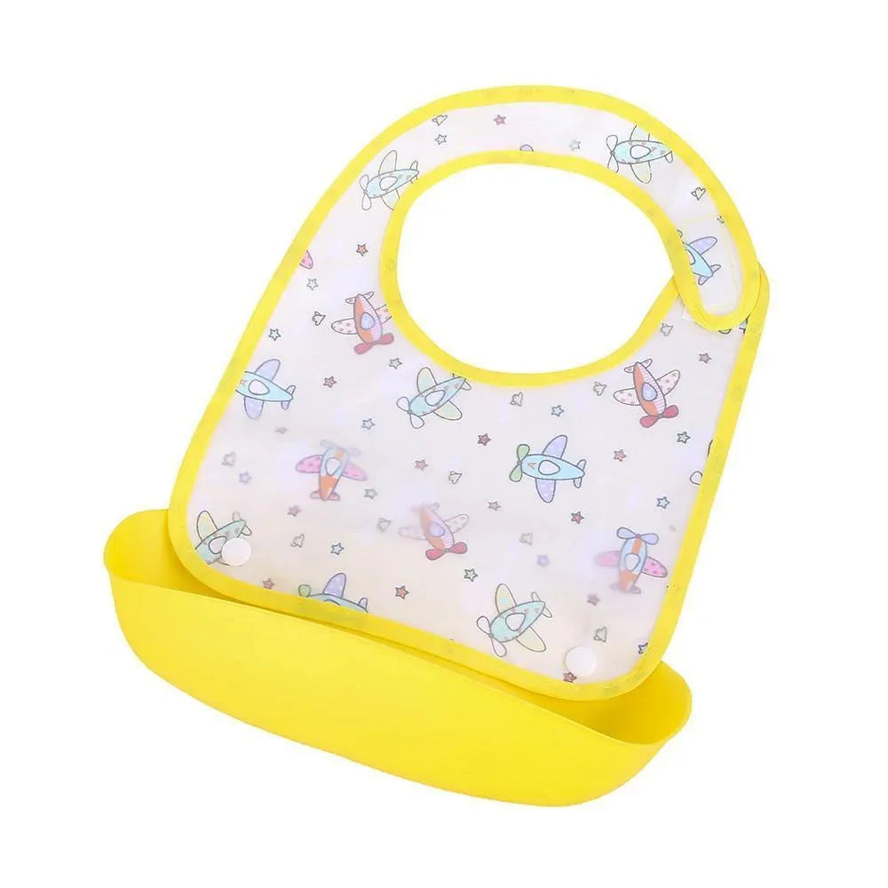 Baby Bibs Waterproof Silicone Feeding Saliva Towel Newborn Cartoon Aprons Baby Bibs Detachable For Kids - BIG FRENCHIES