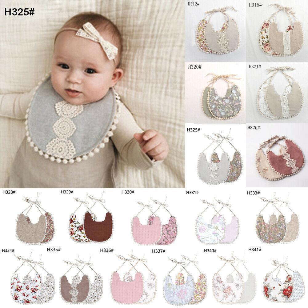 Newborn Baby Boys Girls Cute Saliva Towel Feed e Cotton Bibs Dribble Scarf For Baby Kids - BIG FRENCHIES
