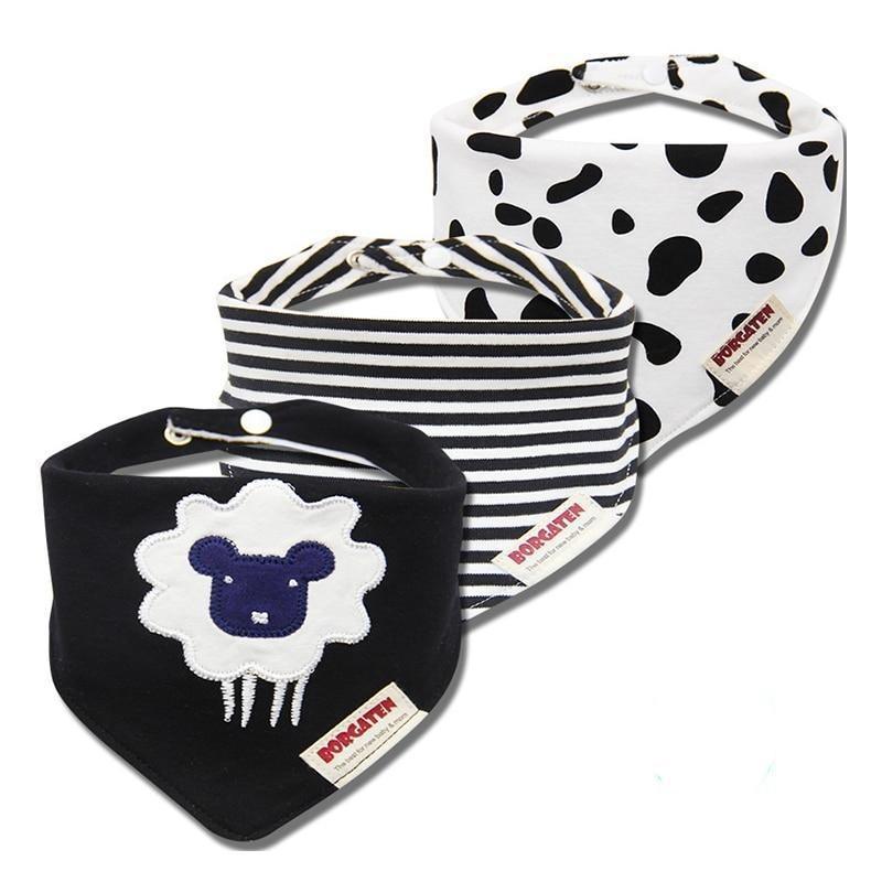 Cartoon Cotton Newborn Baby Boys and Girls Bibs Baby Towel Scarf Children Cravat Infant Kids Scarf - BIG FRENCHIES