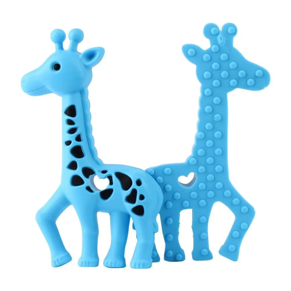 2pcs Cartoon Baby Teether Animal Silicone Teether Raccoon Elephant Koala Giraffe Baby Teething Toys Accessories Perfect Toy For Kids - BIG FRENCHIES