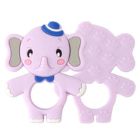 2pcs Cartoon Baby Teether Animal Silicone Teether Raccoon Elephant Koala Giraffe Baby Teething Toys Accessories Perfect Toy For Kids - BIG FRENCHIES