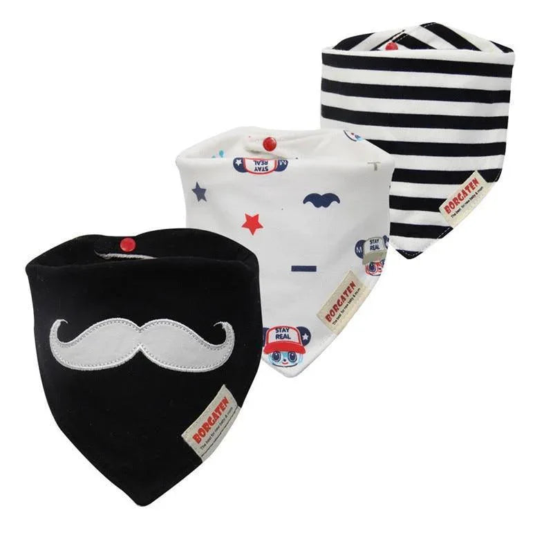 Cartoon Cotton Newborn Baby Boys and Girls Bibs Baby Towel Scarf Children Cravat Infant Kids Scarf - BIG FRENCHIES