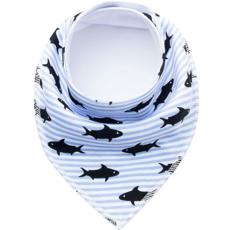 Baby Bibs Triangle scarf Cotton Cartoon Child Bandana Bib Dribble Bibs Newborn BIb for Kids - BIG FRENCHIES