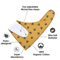 8PCS/SET Pack Baby Bandana Organic Absorbent Soft Cotton Drool Bibsfor Teething And Feeding Bib For Baby and Kids Feeding - BIG FRENCHIES