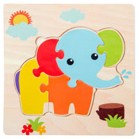 Baby Wooden 3D Tangram Puzzle – Educational Cartoon Animal Toy - BIG FRENCHIES