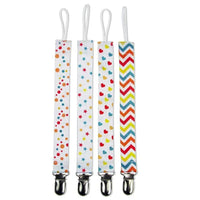 4PCS/SET Infant Pacifier Clips Holder Clip Nursing Teether Clip Nipple Holder Baby Pacifier Clip Soother Holder for Pacifier for Kids and Baby - BIG FRENCHIES