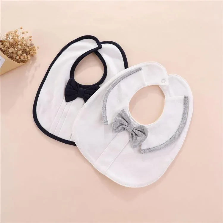 Modern Luxury Baby Bibs For Boys Cotton Newborn Bow Baby Girls Bibs Cute Boys Burp Cloth Infant Saliva Towels - BIG FRENCHIES