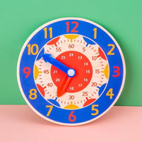 Children Montessori Wooden Clock Toys Hour Minute Second Cognition Colorful Clocks Toys for Kids Early Preschool Teaching Aids - BIG FRENCHIES
