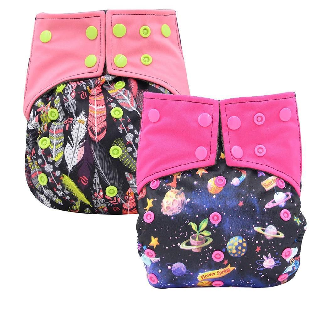All-In-One Cloth Diaper for Baby Bamboo Charcoal Eco-friendly Baby Cloth Diaper - BIG FRENCHIES