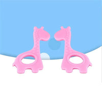 New Cute Giraffe Appease Teether Toy Teething Chew Toddler Silicone Natural Organic Food Perfect For Baby Boys and Girls - BIG FRENCHIES