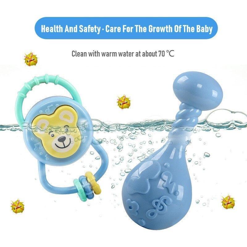 Baby Rattle Toys Cartoon Hand Grip Soft Rattles Shaker Teether Infant Newborn Educational Toys For Baby and Kids - BIG FRENCHIES