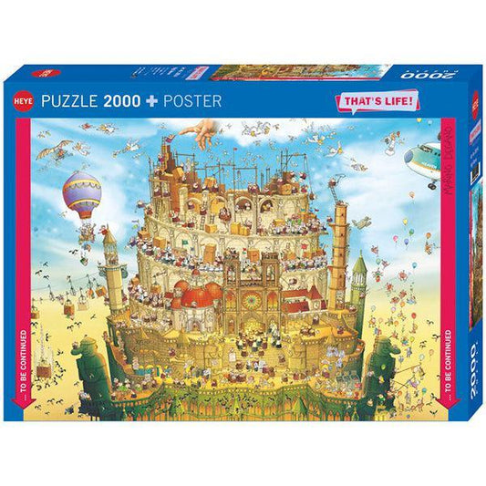 High Above That's Life 2000 Piece Jigsaw Puzzle Heye - BIG FRENCHIES