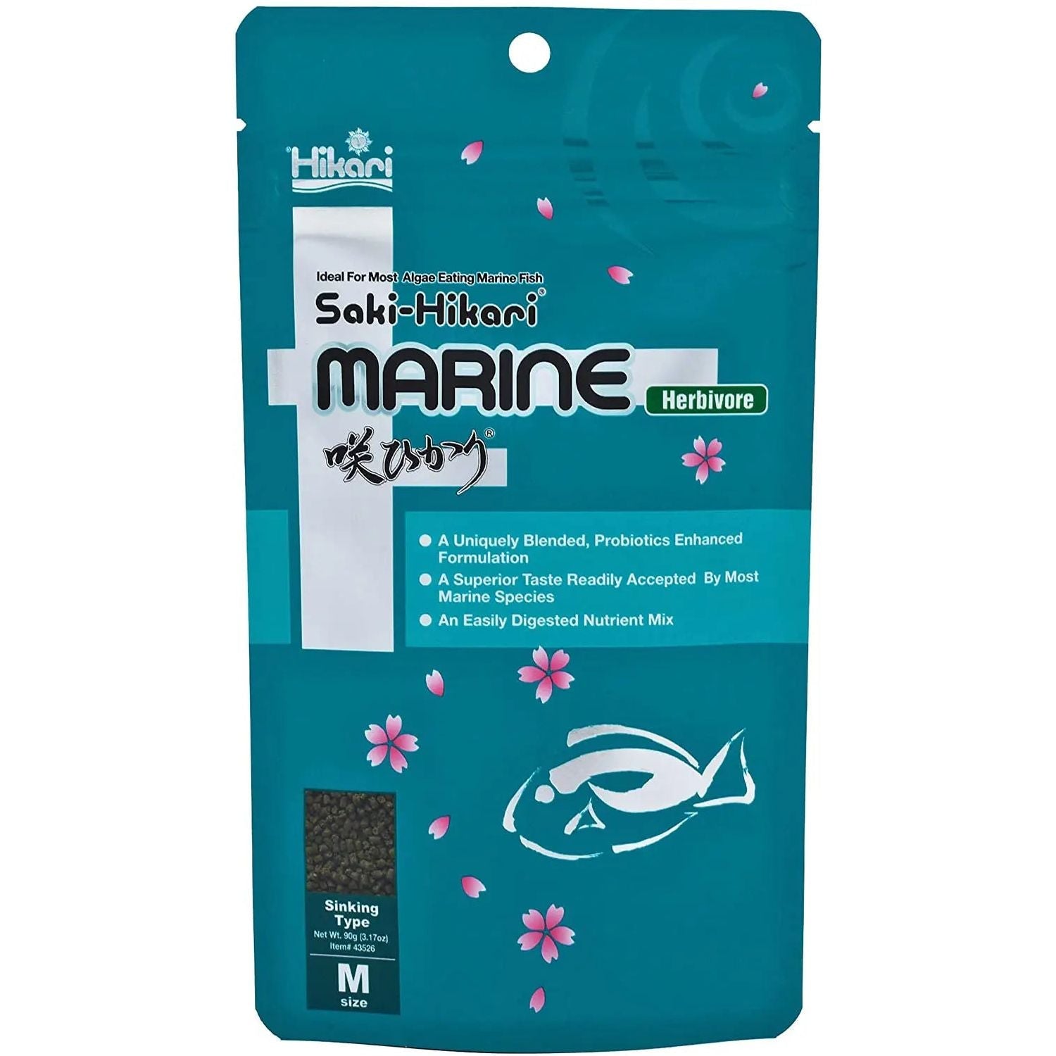 Hikari Saki-Hikari Marine Herbivore MD Sinking Fish Food 3.17 oz.