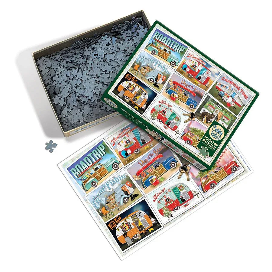 Hitting the Road 1000 Piece Jigsaw Puzzle Cobble Hill - BIG FRENCHIES