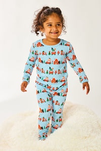 Long Sleeve Pajama Set - Christmas Town