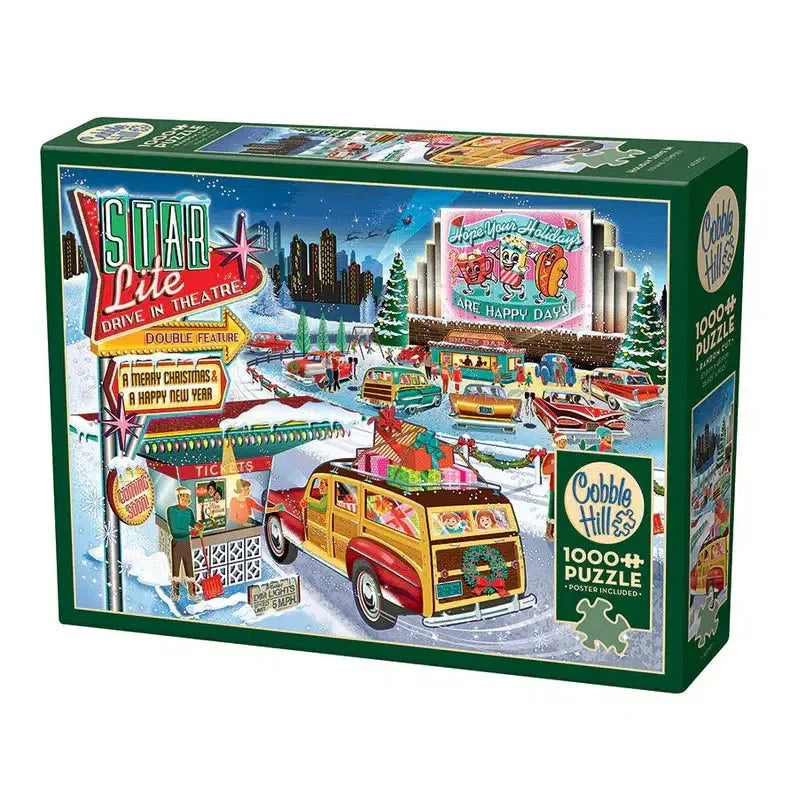 Holiday Drive In 1000 Piece Jigsaw Puzzle Cobble Hill - BIG FRENCHIES