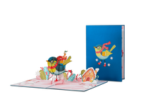 Holiday Bird Pop Up Christmas Card