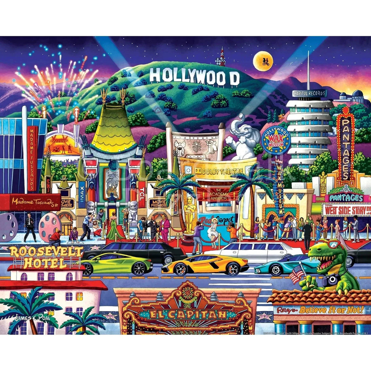Hollywood Blvd 1000 Piece Jigsaw Puzzle Boardwalk - BIG FRENCHIES