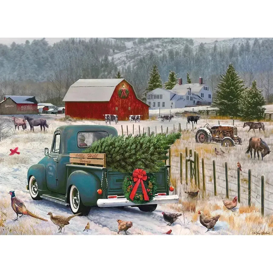 Home for Christmas 1000 Piece Jigsaw Puzzle Cobble Hill - BIG FRENCHIES