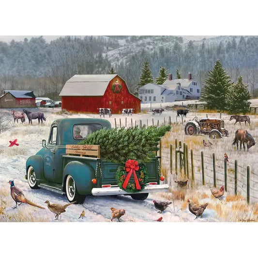 Home for Christmas 1000 Piece Jigsaw Puzzle Cobble Hill - BIG FRENCHIES