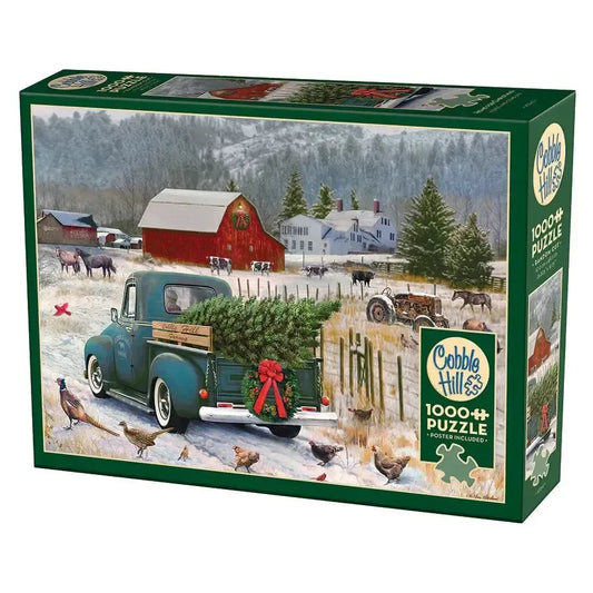 Home for Christmas 1000 Piece Jigsaw Puzzle Cobble Hill - BIG FRENCHIES