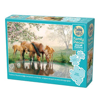 Horse Family 350 Piece Family Jigsaw Puzzle Cobble Hill - BIG FRENCHIES