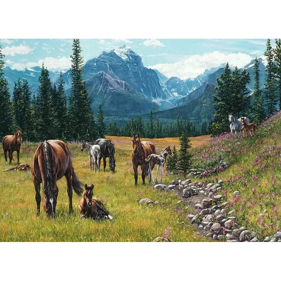 Horse Meadow 1000 Piece Jigsaw Puzzle Cobble Hill - BIG FRENCHIES