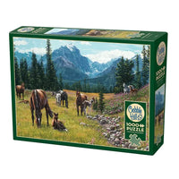 Horse Meadow 1000 Piece Jigsaw Puzzle Cobble Hill