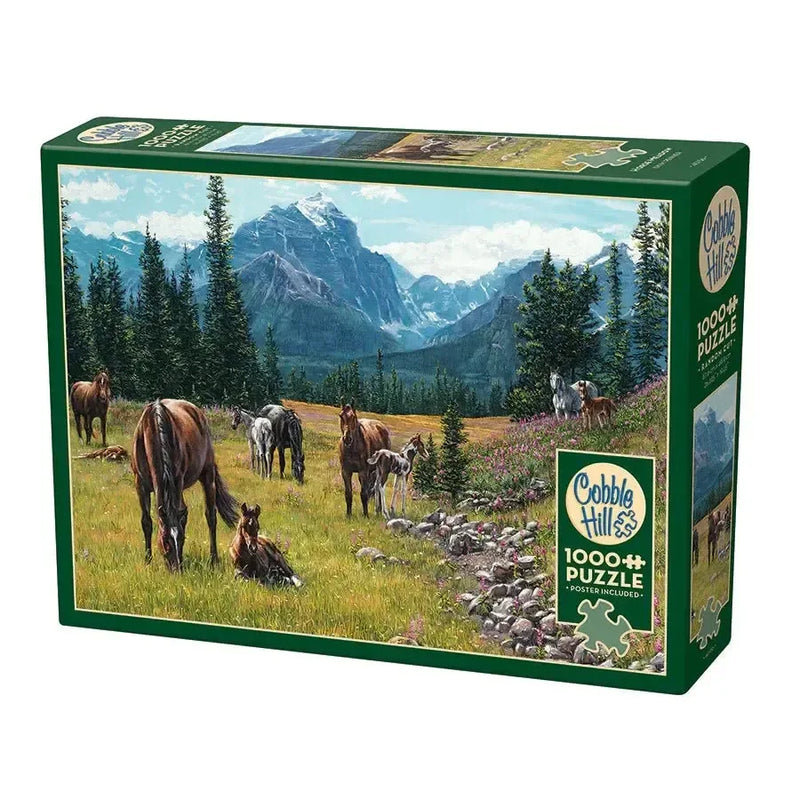 Horse Meadow 1000 Piece Jigsaw Puzzle Cobble Hill - BIG FRENCHIES