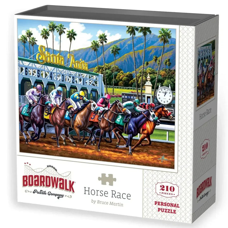 Horse Race 210 Piece Jigsaw Puzzle Boardwalk - BIG FRENCHIES
