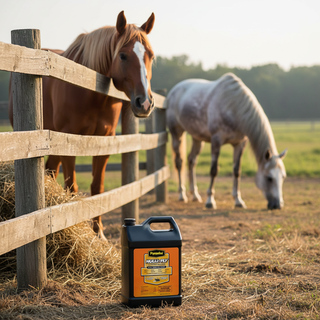Pyranha Nulli-Fly Fly Spray for Horses Water-Based Insecticide Gallon