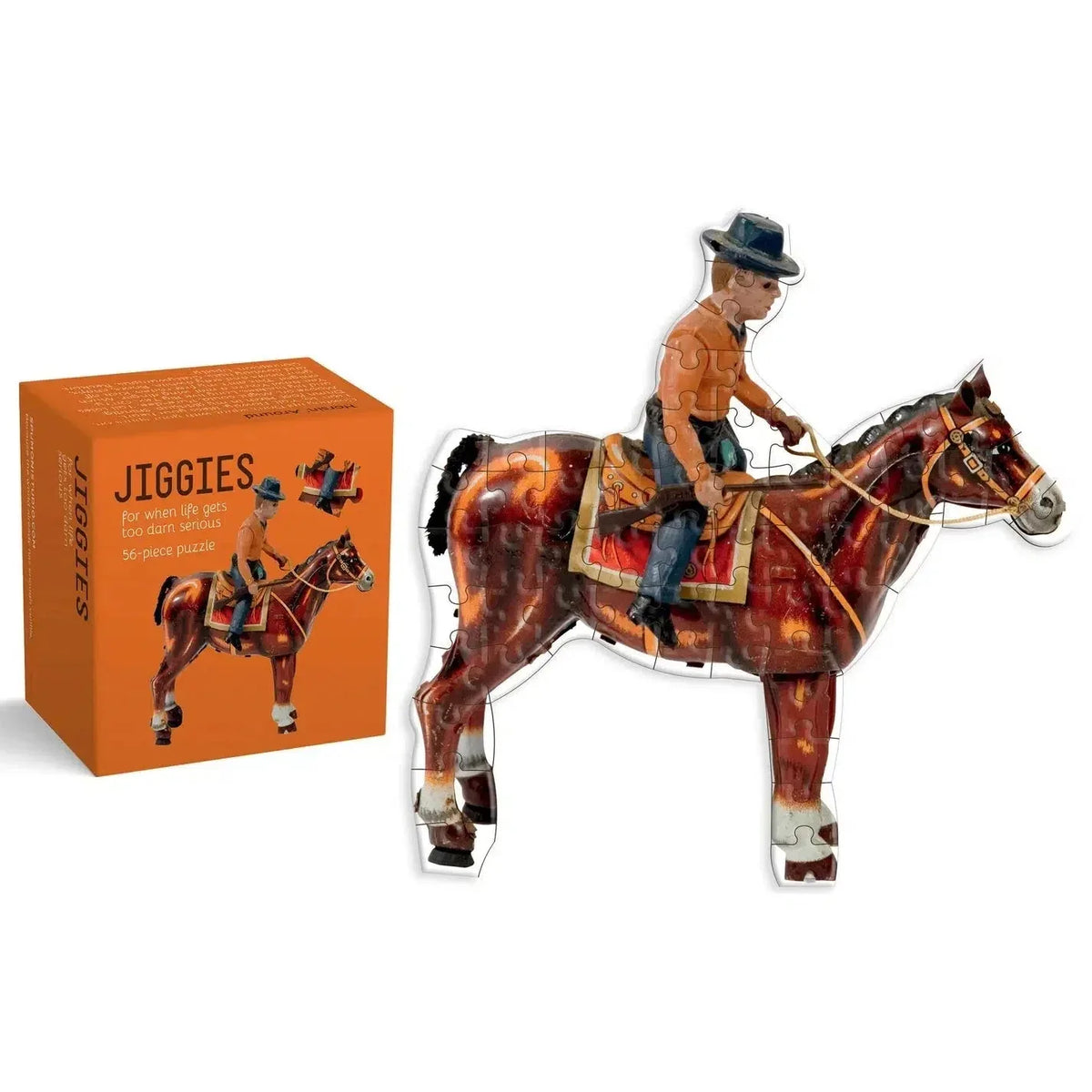 Horsin' Around 56 Piece Mini Jigsaw Puzzle Gibbs Smith - BIG FRENCHIES