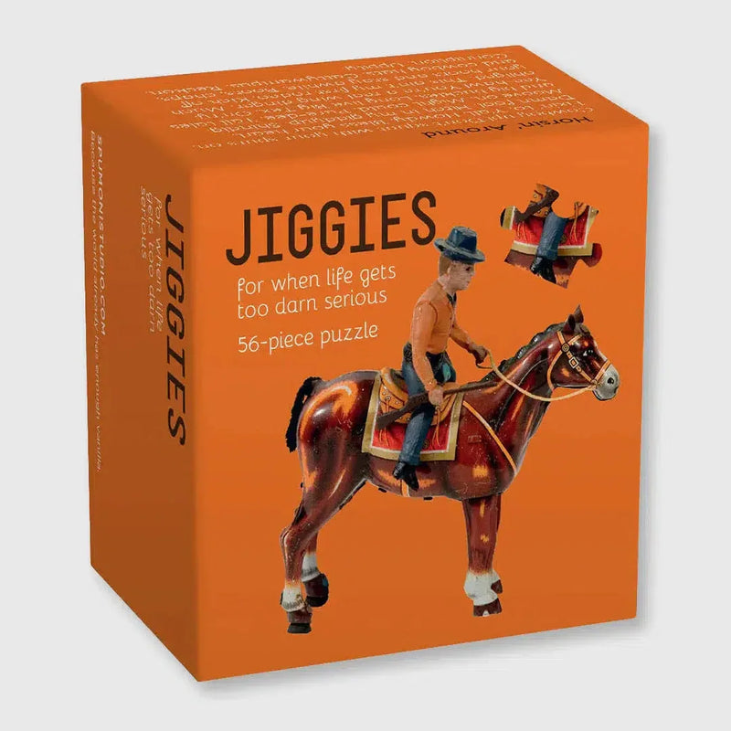 Horsin' Around 56 Piece Mini Jigsaw Puzzle Gibbs Smith - BIG FRENCHIES