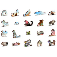 Horsing Around 300 Piece Wood Jigsaw Puzzle Wooden City