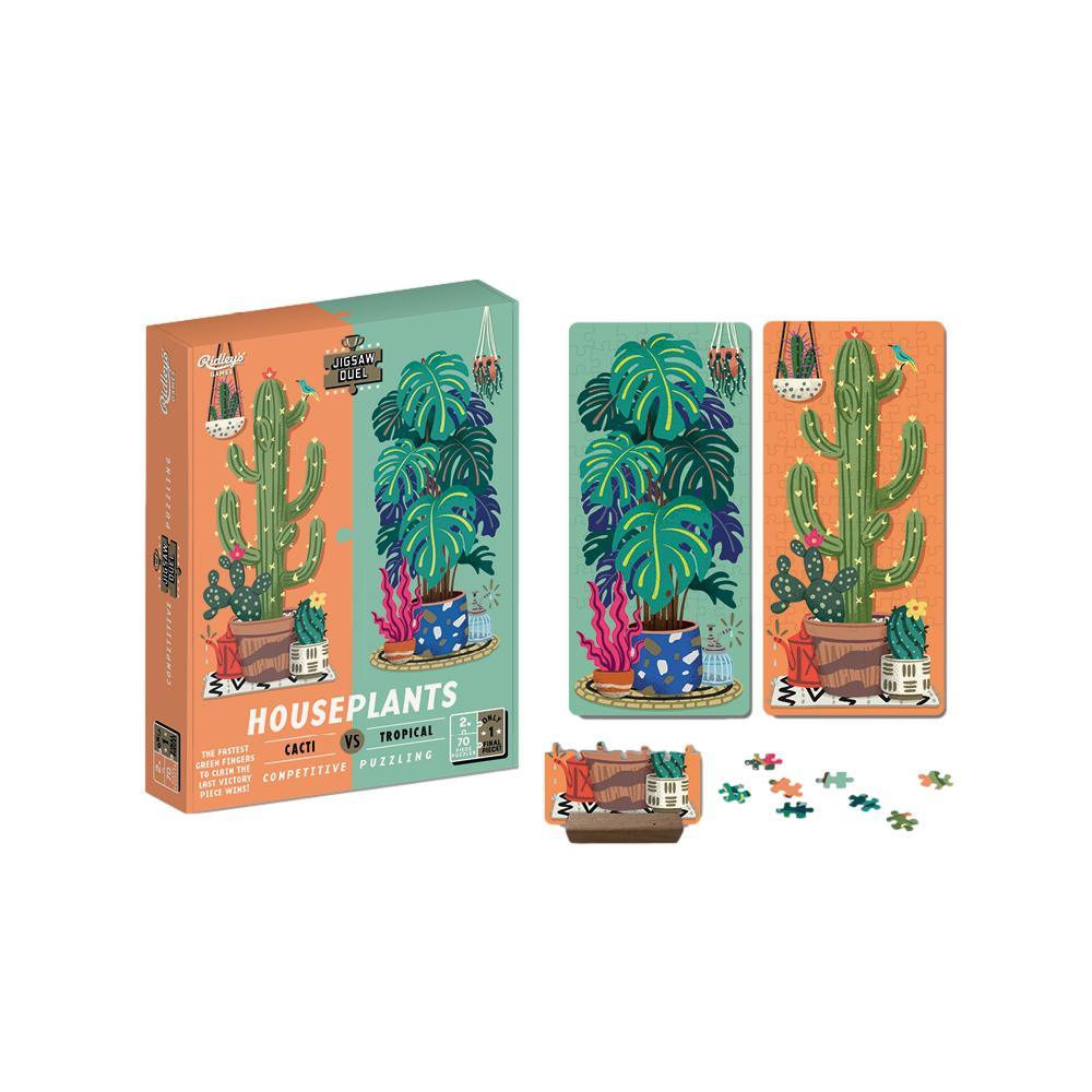 House Plants Set of 2 70 Piece Jigsaw Duel Puzzles Ridley - BIG FRENCHIES