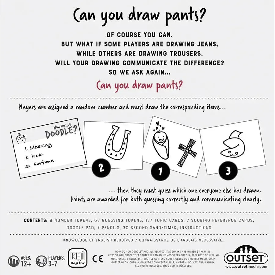 How Do You Doodle? - The Fun Fast Paced Drawing Game - Outset - BIG FRENCHIES