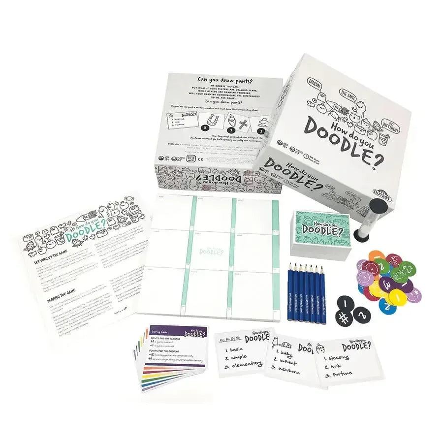 How Do You Doodle? - The Fun Fast Paced Drawing Game - Outset - BIG FRENCHIES