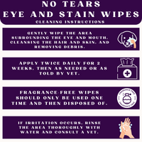Piccardmeds4pets No More Tears Eye and Stain Wipes for Pets 60CT + FREE Bandana!