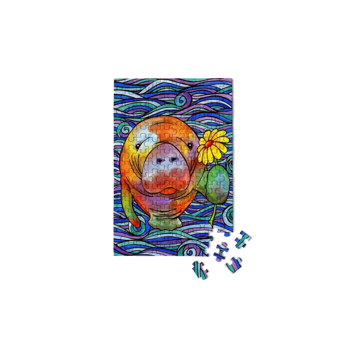 Hue Manatee 150 Piece Mini Jigsaw Puzzle Micro Puzzles - BIG FRENCHIES