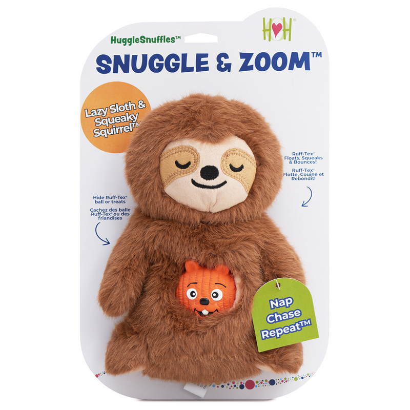 HuggleSnuffles™ Snuggle & Zoom™ Enrichment Toy - BIG FRENCHIES