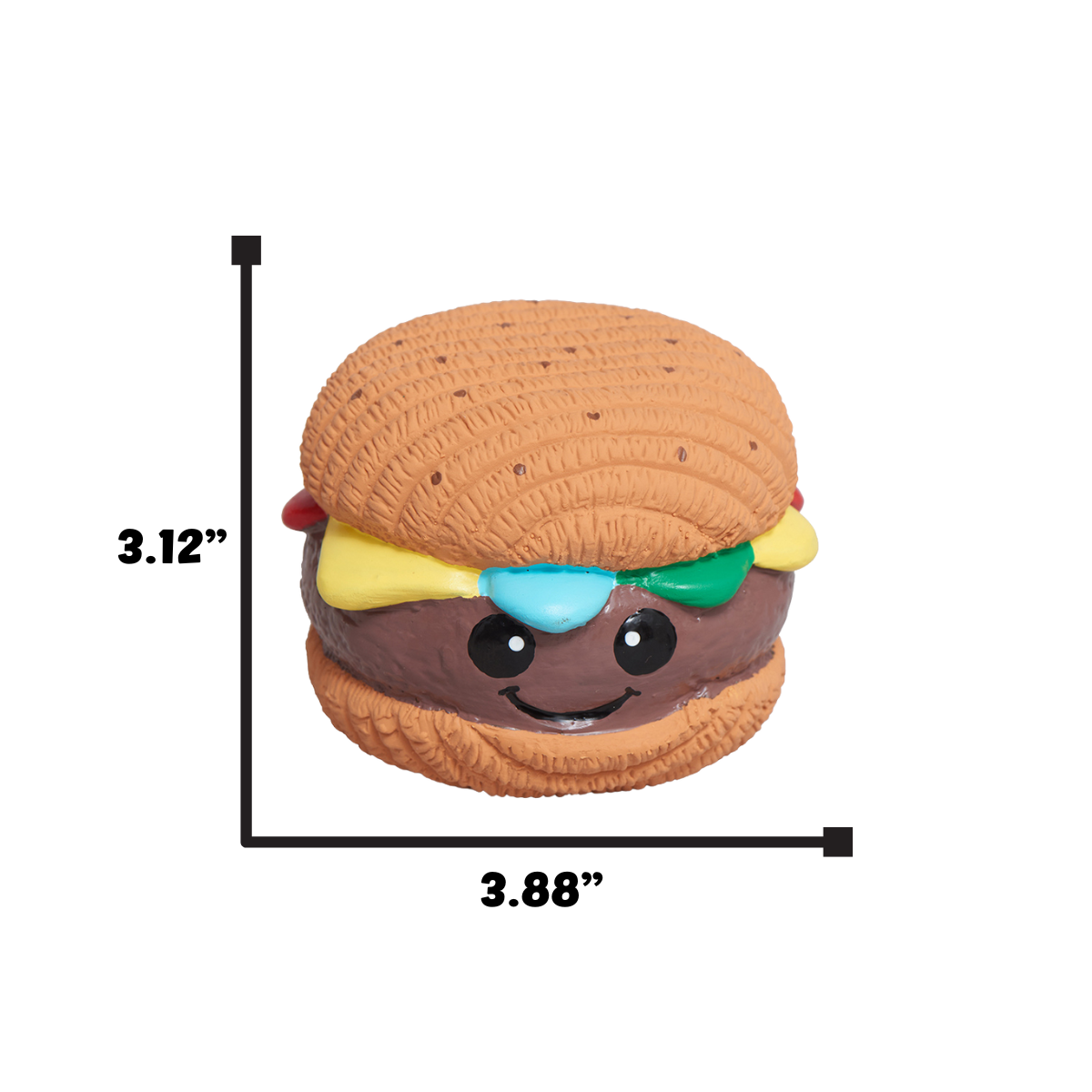 Big Buns Foodies Hamburger Ruff-Tex® Latex Ball Dog Toy - BIG FRENCHIES