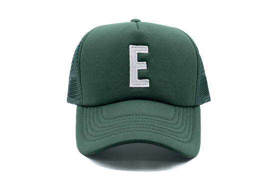 Dark Green Letter Trucker Hat - BIG FRENCHIES
