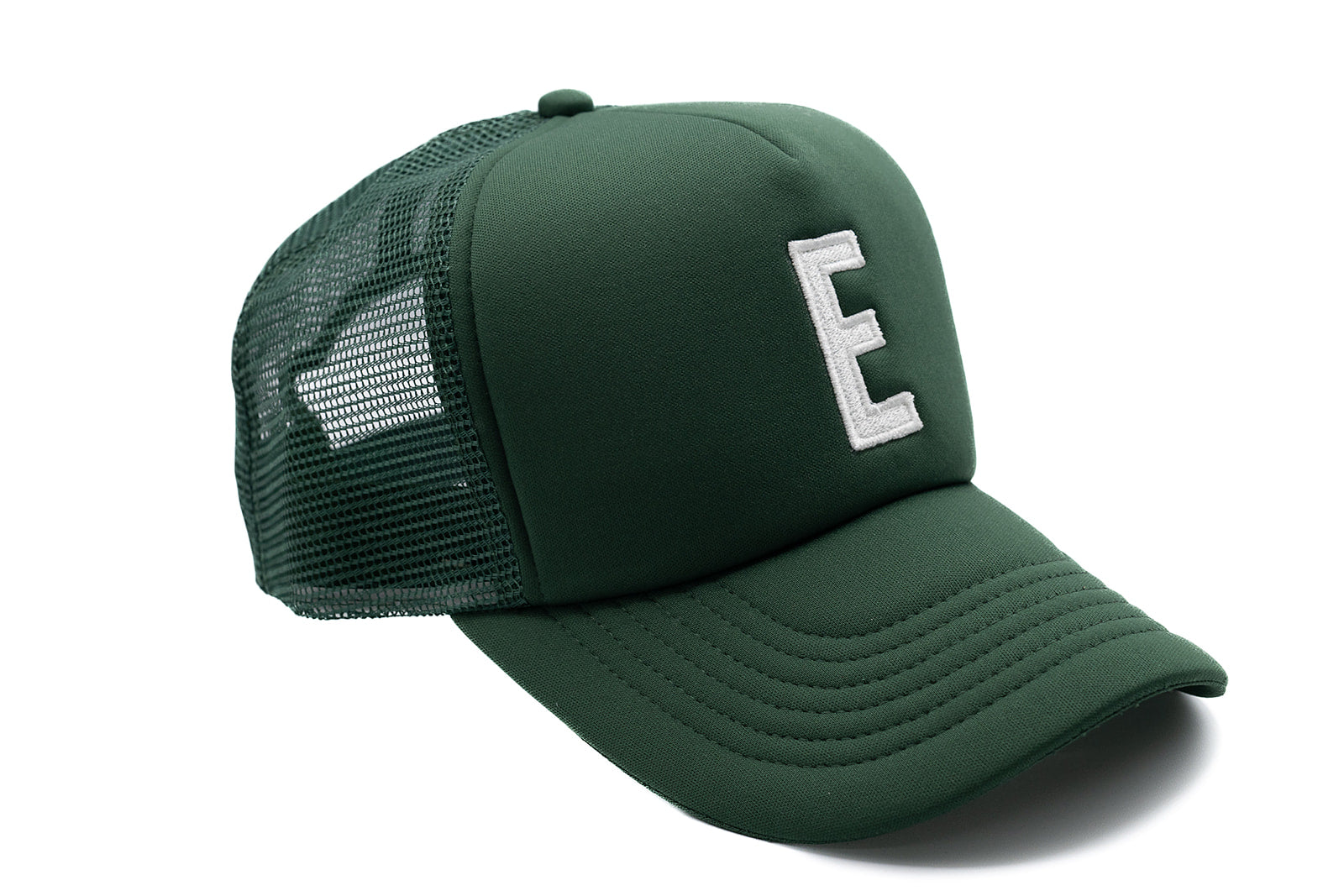 Dark Green Letter Trucker Hat - BIG FRENCHIES