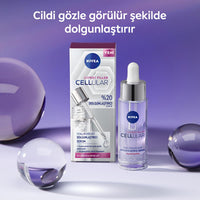 NIVEA Anti-Aging Facial Serum - Cellular Expert Filler Hyaluronic Acid Plumping Serum for Wrinkles, Hydration, and Skin Elasticity